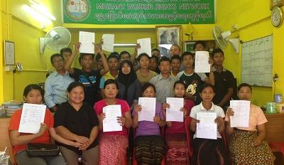 Solidarity Action Supporting Migrant Worker Rights in Thailand