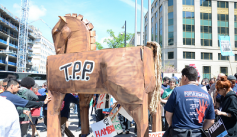 An anti-TPP rally in the Washington, DC area in April 2015. Credit: AFGE